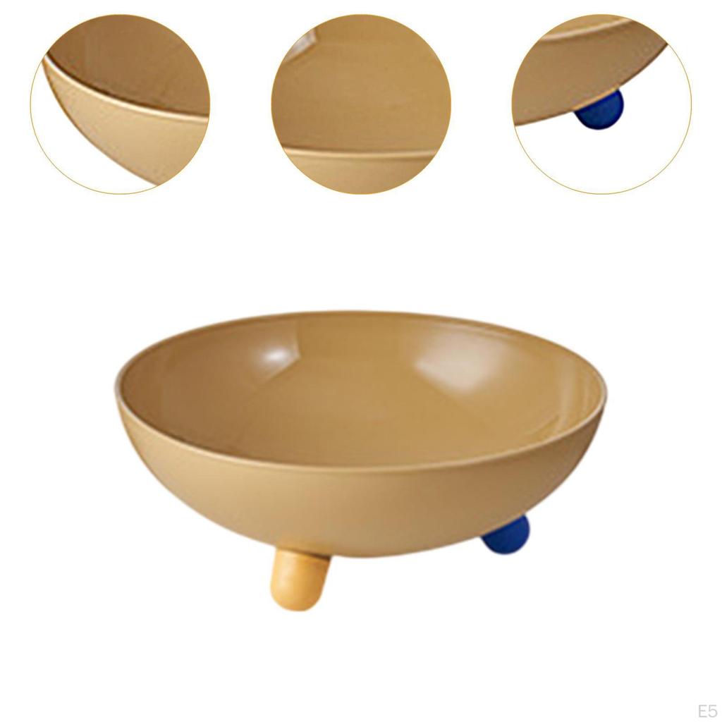 Obstschale Dekorativ Modern Stilvoll Dessert-Präsentationsplatte Rund auf Fuß für Wohnzimmer