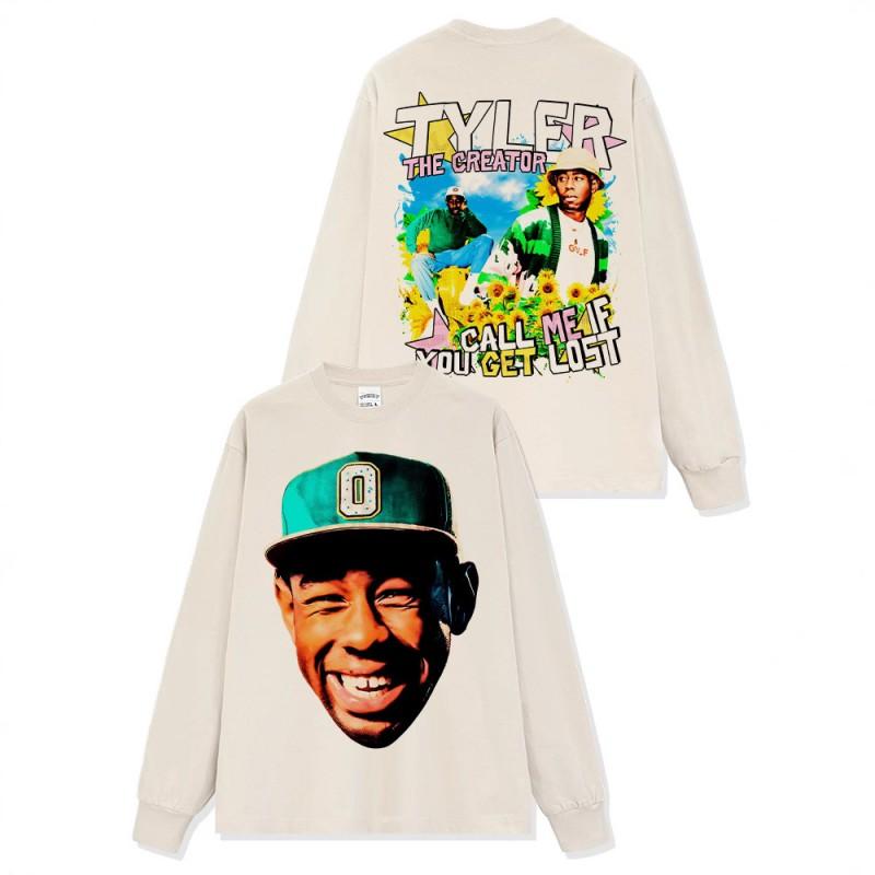 Tyler Creator Graphic Print Oversized T-Shirt Hoodie Sweatshirt Men Streetwear Casual Wear 2025