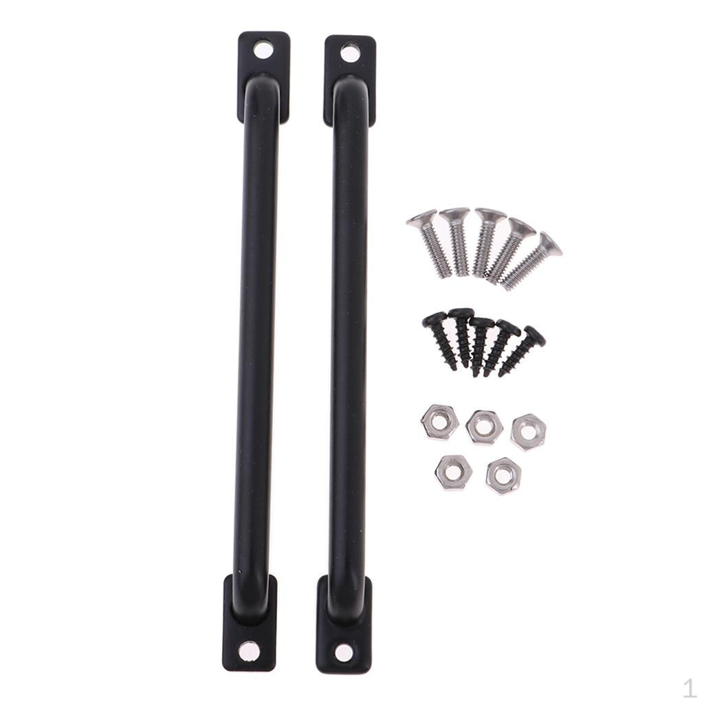 

2 Pieces 75mm Durable RC Body Shell Handrail High Quality Metal