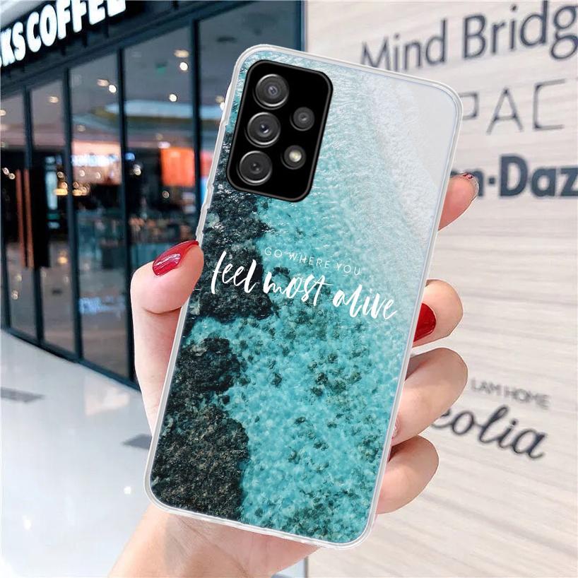 

Travel Mountain Sea Beach For Samsung Galaxy A15 A14 A13 A12 A55 A54 A53 A52 Phone Case A32 A35 A34 A33 A25 A24 A23 A22 A04S A03 Samsung A04S