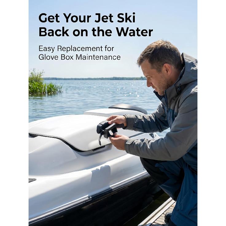 264000133 Západka přihrádky spolujezdce Kompatibilní s BRP Seadoo RXT GTX GTI Wake Fish GTR RXP 90 130 170 155 230 300 Motorem