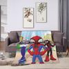 Spidey And His Amazing Friends Blankets  Super Soft Funny Plush Throw Blanket For  Chair Sofa Bed Flannel Bedspread Bed Cover