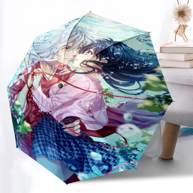 Fantasy Anime Artistry Folding umbrella Suitable for all seasons Suitable for all seasons Gift printing travel
