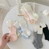 Ruffle Ankle Socks Mid-calf Mesh Tube Socks Korean Fashion Women's Socks  Kids Girls