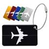 Loop Identifier Alloy Metal Reusable Bag Tag Suitcase Labels Travel Luggage Tags Labels With Ropes