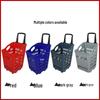 N60 Wheeled Plastic Shopping Basket
