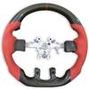 Red Suede & Carbon Fiber Style Steering Wheel for 2013-2018 Dodge Ram
