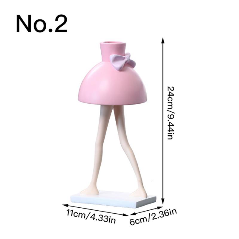 

Ваза в форме арт-девочки, настольные украшения, гидропонная ваза из смолы, цветочная композиция, домашний декор, украшение для сада No.2