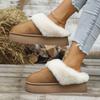Women's Winter Fluffy Slippers  for Women Winter Fashion Platform Indoor Shoes Female Thick Warm Floor Slippers for Women