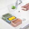 Suction Cup Wall-Mounted Soap Rack: Punch-Free, Creative Drain Design, No Water Accumulation, Home Storage Solution