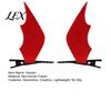 Funny Party Hair Decorations 2Pcs Halloween Red Bat Wings Clips, 3D Wing Hairpin, Fashionable Pins for Women Girls Gothic Pins, Cute Accessories