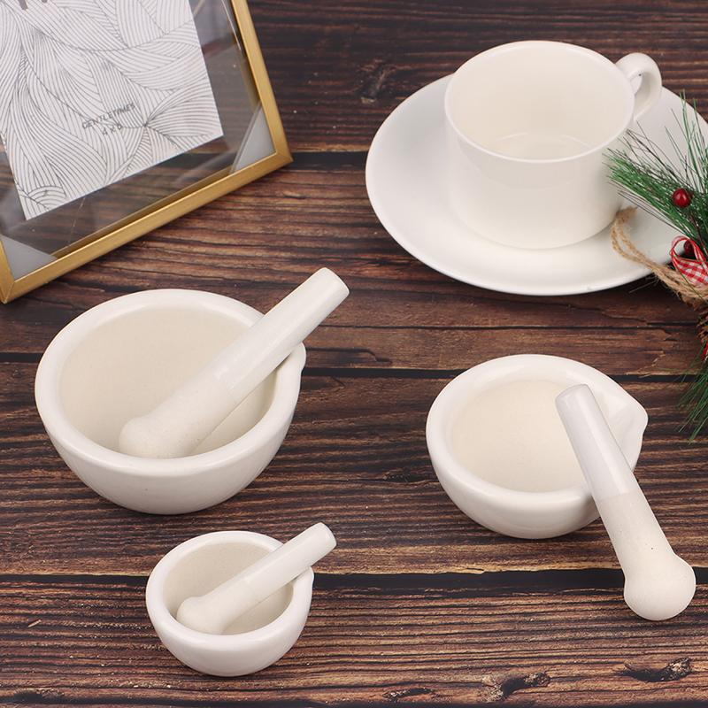 60/80/100 mm Mörser Stößel Gewürzbrecher Keramikschale Tough Foods Pfeffer Ingwer