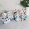 Easter Rabbit Garden Statue for Thanksgiving Day Micro Landscape Decoration Gift