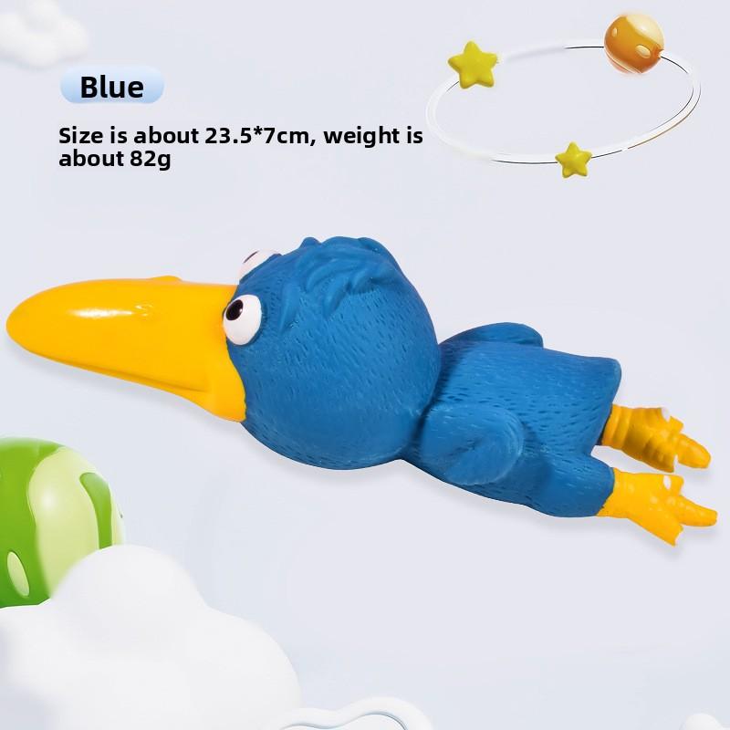 Pet Dog Toy Latex Sound Toy Screaming Chicken Crying Chicken Loud Cry Toy Dog Toy синий