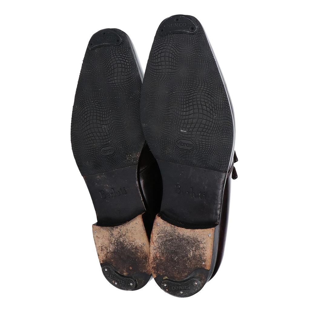 berluti [Excellent condition] Square toe double monk strap shoes 7 BrownUsed