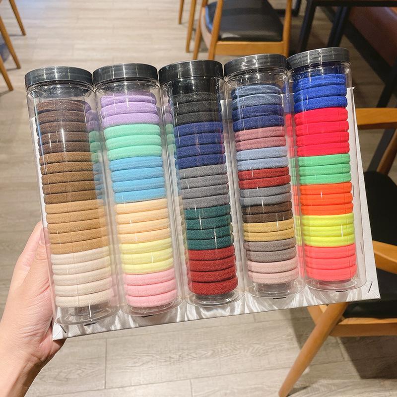 20 Canned High-Elastic Rubber Bands, Hair Rings, Women'S Spring And Autumn Simple Hair Ropes, Rubber Bands, Japanese Headbands, Hair Accessories