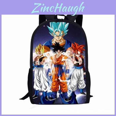 Mochila Escolar Desenho Dragon Ball Para Meninos Com Tecido Oxford Respirável E Grande Capacidade