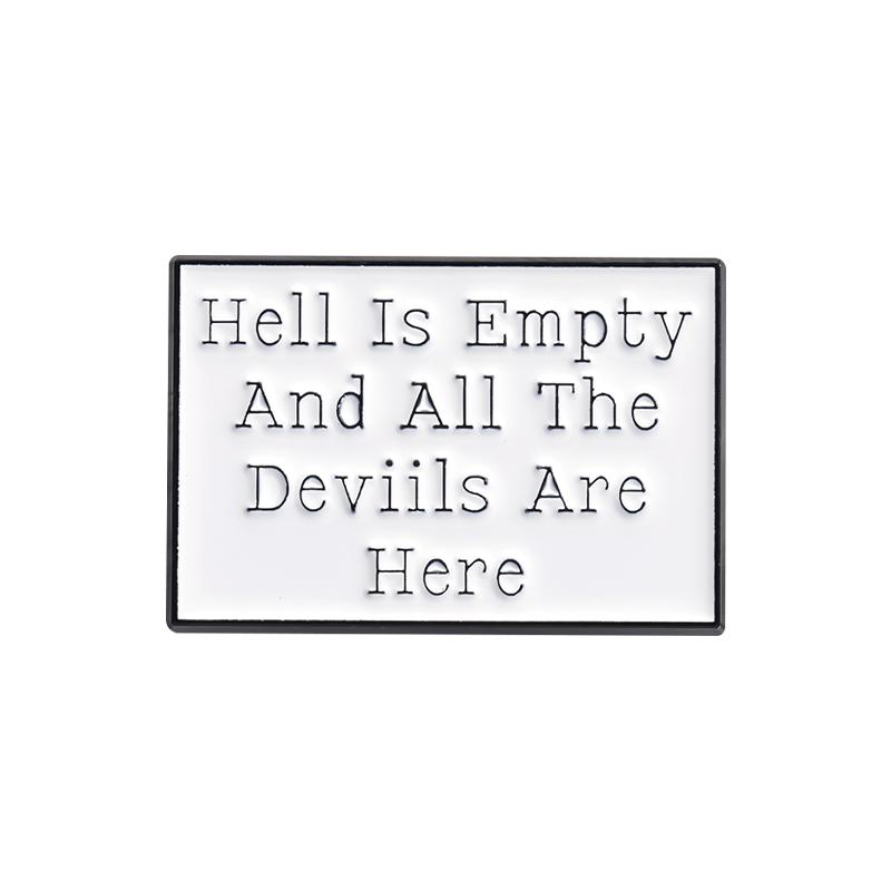 Sarcastic Quotes Enamel Pins Custom Stop Making Drama You're Not Shakespeare Brooches Lapel Badges Funny Jewelry Gift for Friend