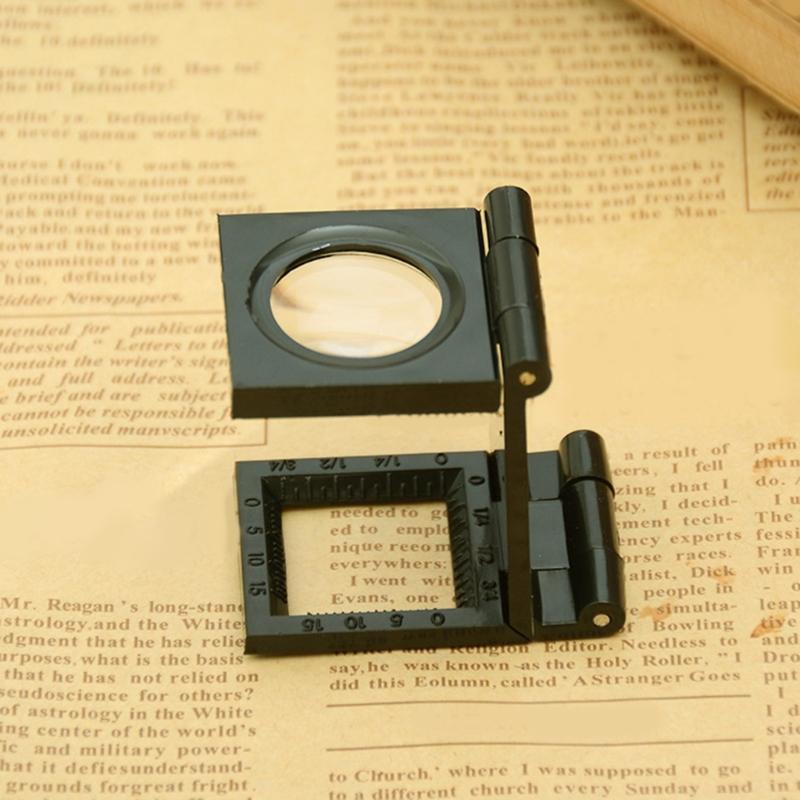 8x Magnification Foldable Portable Magnifier with 22mm Lens and 63mm Focal Length for Detailed Professional Inspection In Various Fields