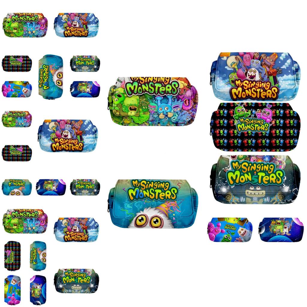 My Singing Monsters Double-layer Pen Pouch For Students
