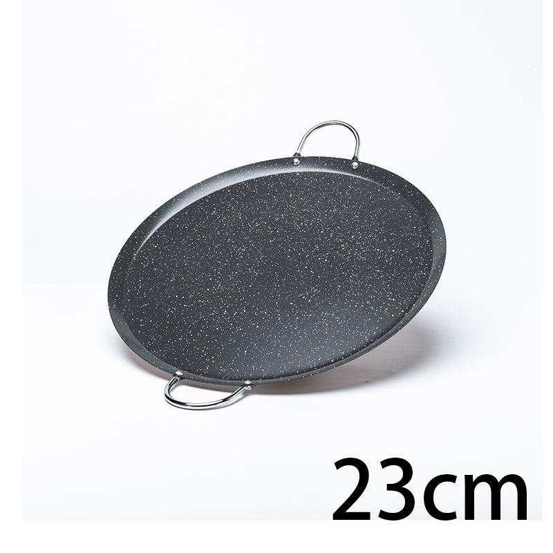 Heavy Duty Cast Iron Frying Pan Nonstick Flat Skillet Pancake Crepe Omelette Home Kitchen Use 23 cm