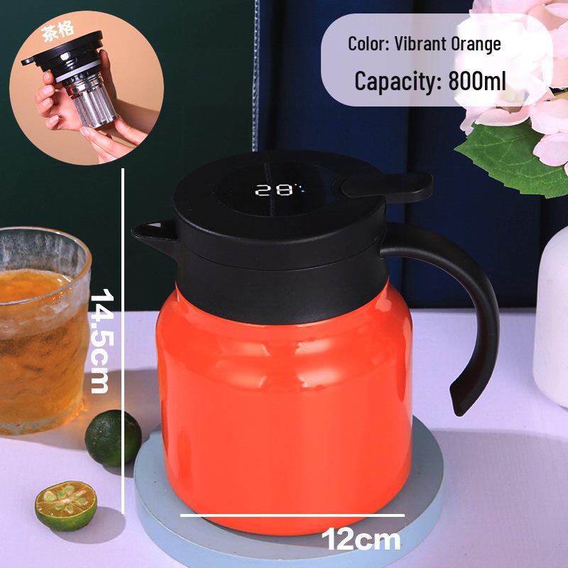 2026 Insulated Stainless Steel Mute Teapot & Brewing Pot
