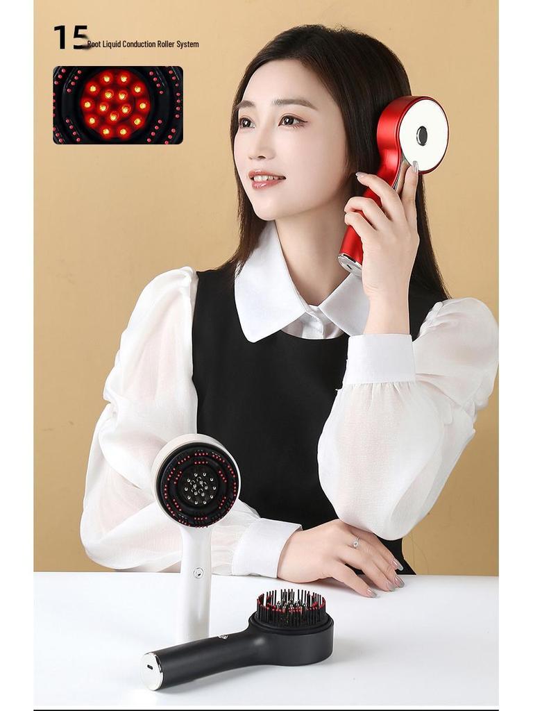 Electric Scalp Massager & Hair Growth Comb with Red Light Therapy