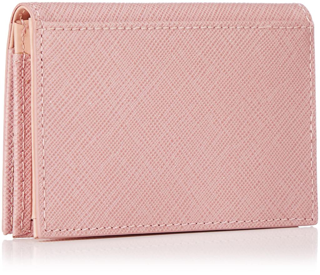 Jill Stuart Slim Business Card Case, Cowhide Leather, Pink
