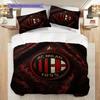 Eredità AC Milan: Set Glory a tre pezzi (1 * copripiumino + 2 * federa, senza nucleo) Set biancheria da letto Copripiumino e federa Morbido e confortevole