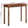 VidaXL Table de bar 120x60x107 cm bois massif d'acacia, table de pub, table haute, table de tabouret de bar, table de bar de 4102367