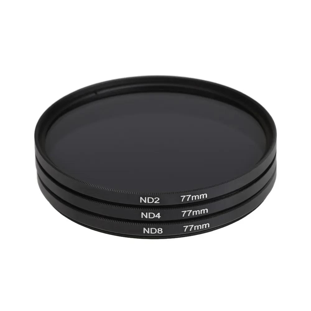 Lightdow Lens Filter ND2 ND4 ND8 3 In 1 Set Neutral Density Filter 49 52 55 58 62 67 72 77 82 for Nikon Sony Pentax Canon Camera