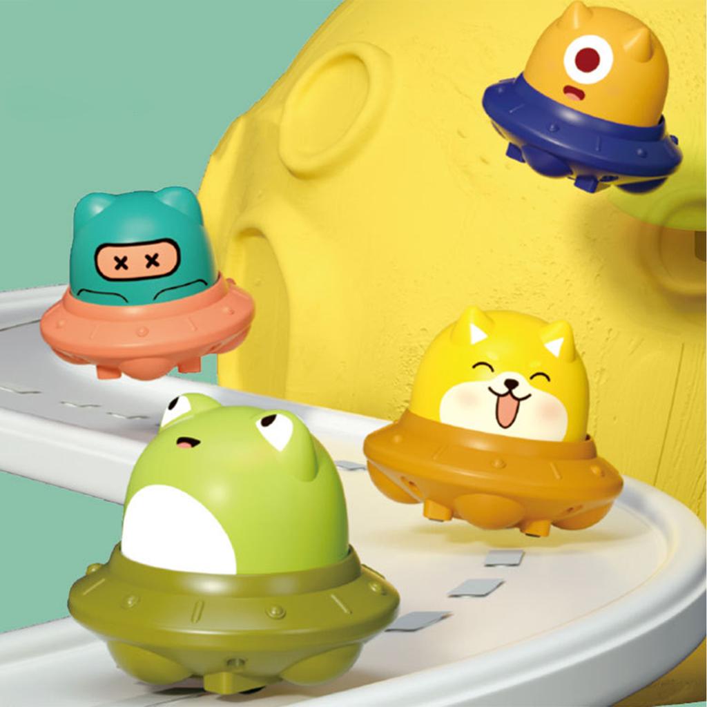 Pressing The Space Flying Saucer Pressing The Inertia Sliding Cute Cartoon Toy,can Be Used As A Gift Forparent-child Interaction