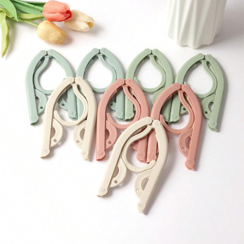 4pcs Folding Travel Portable Clothes Hanger Multifunctional Telescopic Clothes Drying Suit For Men And Women Outdoor Travel Suit Essentials Organizer