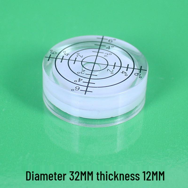 32x12mm Universal Circular Level with Scale and Bubble Line