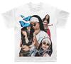 Aaliyah Herren Weißes Baumwoll-T-Shirt Retro Vintage Streetwear und Wo 2026 T-Shirt
