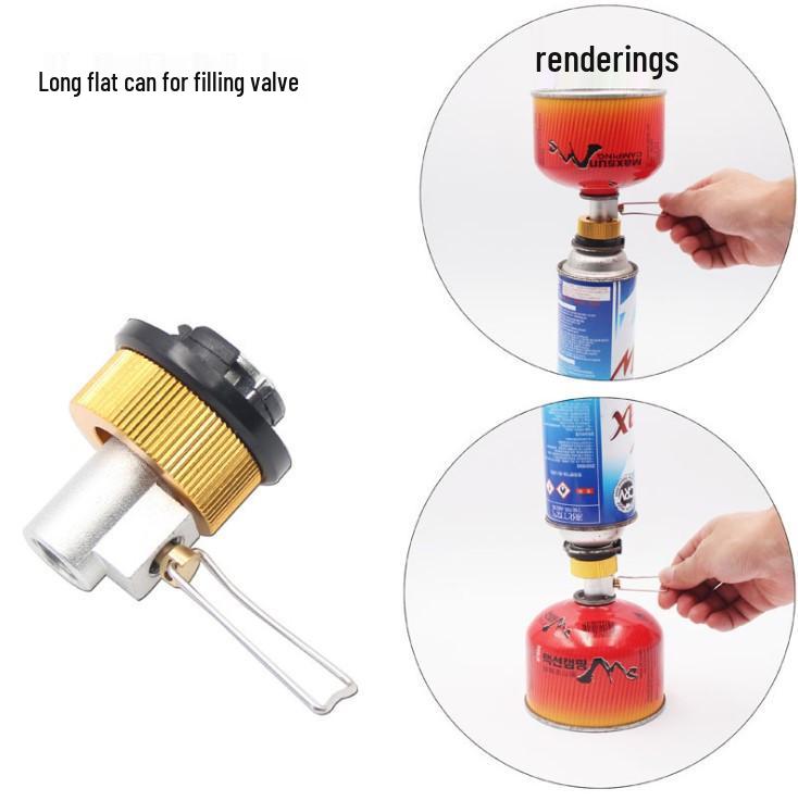 Camping Gas Canister Inflation Adapter - Outdoor Stove Compatible