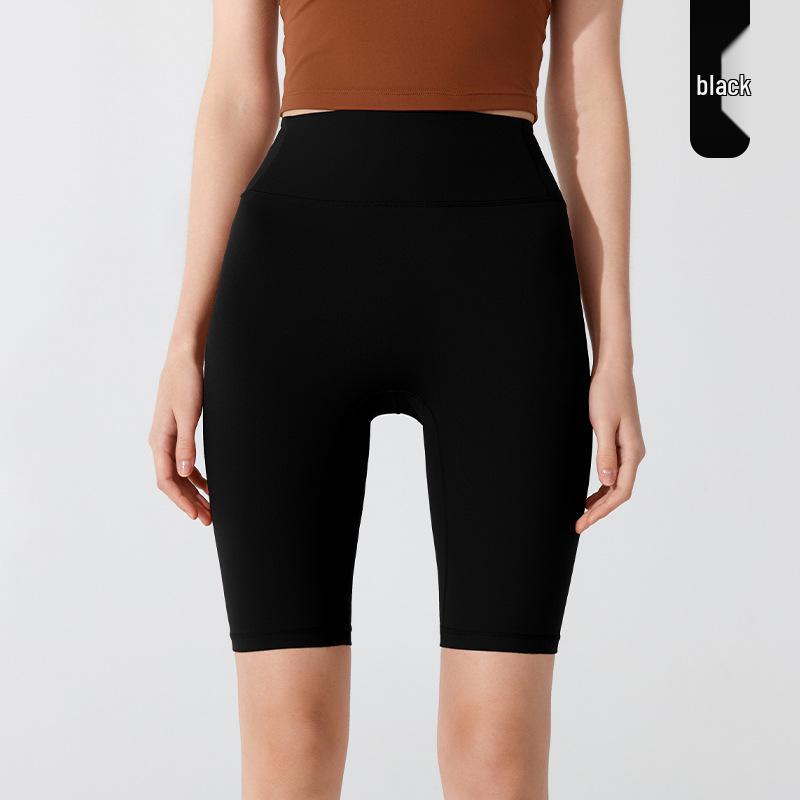 

Lycra Peach Butt Naked-Feel Yoga Shorts: Seamless, Hip-Lifting Activewear for Summer M