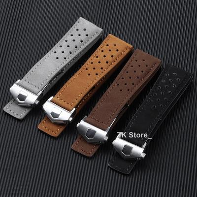 Βραχιόλι 20mm 22mm για Tag Heuer Connected 45 για Carrera για Monaco Δερμάτινο Αντικατάσταση Λουράκι Παγωμένο Δέρμα Αγελάδας Universal Αξεσουάρ