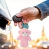 CALLARON 16-Piece Stuffed Bear Keychains, Stuffed Bear Pendants, Stuffed Key Ring Charms, Cute Keychains, Keychains, Straps