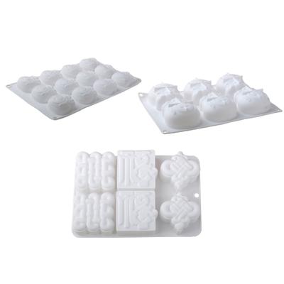 Chinese New Year Fu Character Cake Molds Silicone Baking Tool Suitable for Festival Dessert and Cultural Celebration