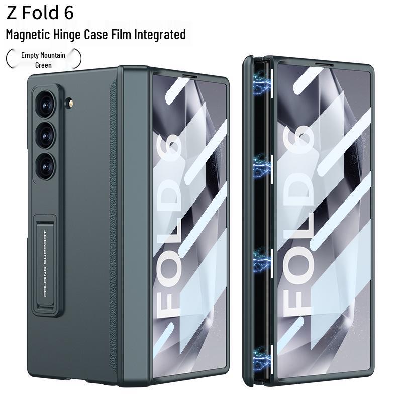 Samsung ZFold6 Magnetisches Scharnier Case: Vollständige Abdeckung, Integrierte Folie & Hartschalen-Halterung