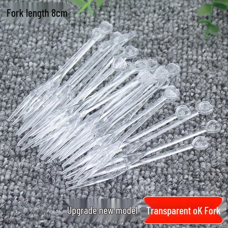 ZISIZ Disposable Individually Wrapped Plastic Dessert Forks