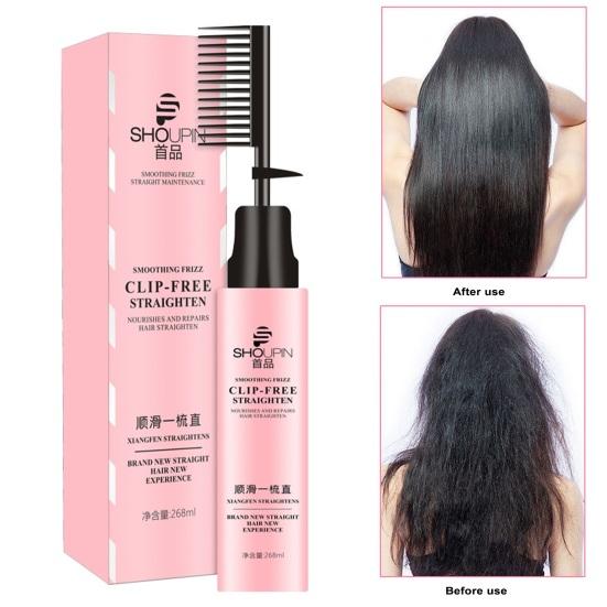 Hair Straightening Cream Comb Effective Smooth Nourish Hair Repair Long-lasting Shaping Tool Straighten Comb