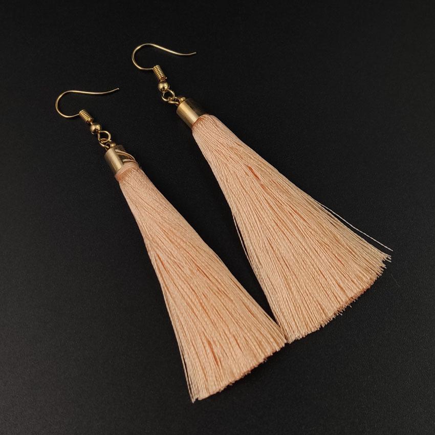 Vintage Red Tassel Earrings: Retro Ethnic Style Chandelier for Women