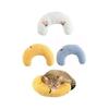YFFSFDC Chin Rest Cat Pillow 3 Piece Set Cat U-shaped Pillow Pet Pillow Cushion Moon Shape Comfortable Sleeping Pet Pillow Moon Shape Comfortable