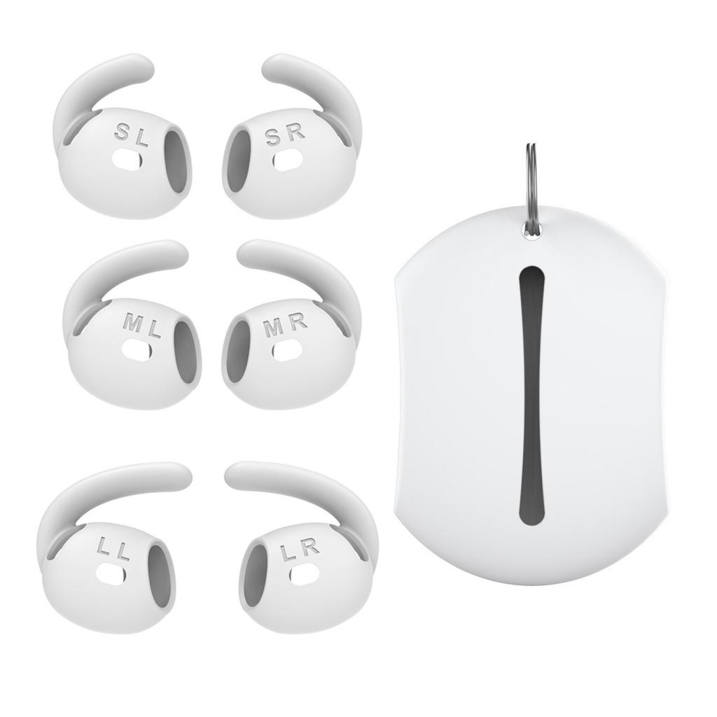 AHASTYLE PT60-4 3 Pair Ear Hooks for AirPods 4 Silicone Sport Outdoor Earhooks Wing Holder Ear Tips