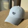 Spring and summer new heart-embroidered baseball cap for men and women, casual and versatile, soft-top pure cotton cap, suitable for large head