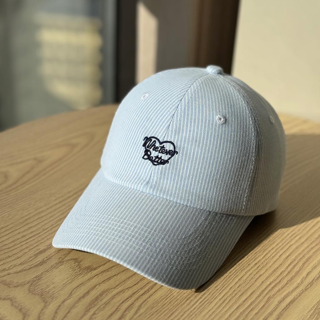 Spring and summer new heart-embroidered baseball cap for men and women, casual and versatile, soft-top pure cotton cap, suitable for large head