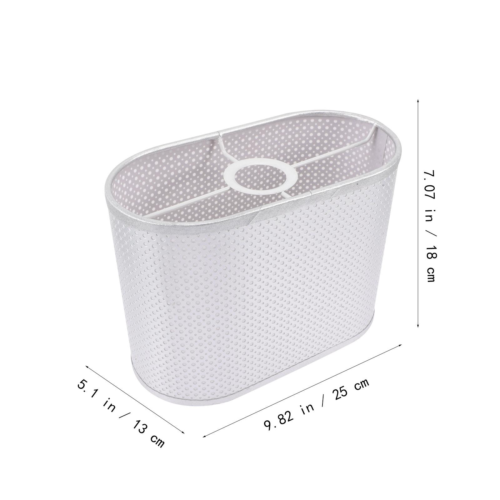 

Fabric Lamp Shade Table Cover Home Lampshade Room Desk Floor Lamp Shade Soft Light Diffuser for Bedroom Living Room Office Study срібний