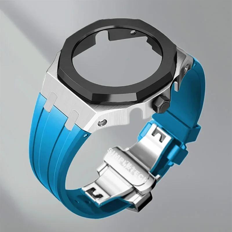 Mod Kit GEN5 GA2100 Metal Bezel for G shock Casioak Modification 4th Generation Rubber&Steel Watch Case Strap GA-B2100 2110